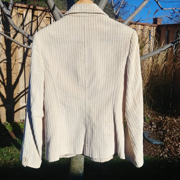 Tribal cream off white 100% cotton corduroy blazer jacket size 8 - Picture 3 of 14
